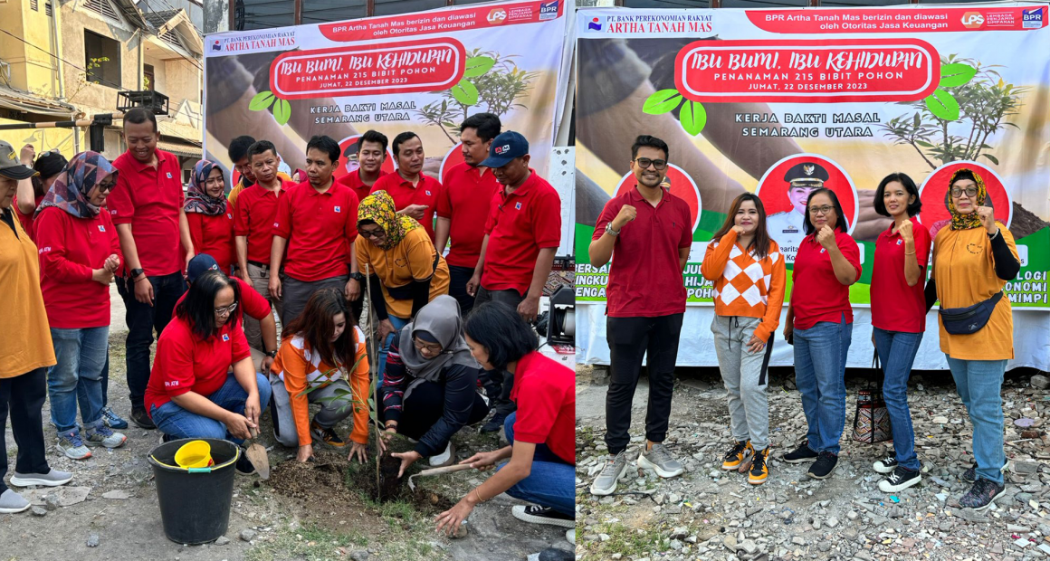 “Ibu Bumi, Ibu Kehidupan” Aksi Tanam Pohon sebanyak 215 Bibit, Kolaborasi dengan Kecamatan Semarang Utara.